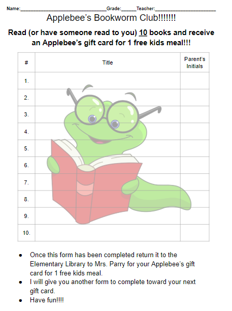 Applebee's form